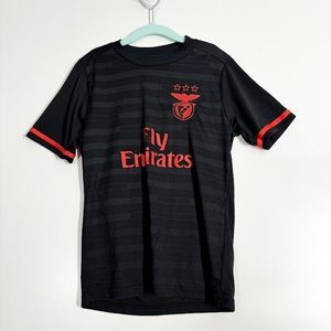 Benfica Fly Emirates Football Jersey Shirt Boys Striped 2016 - 2017 Tops‎ Black